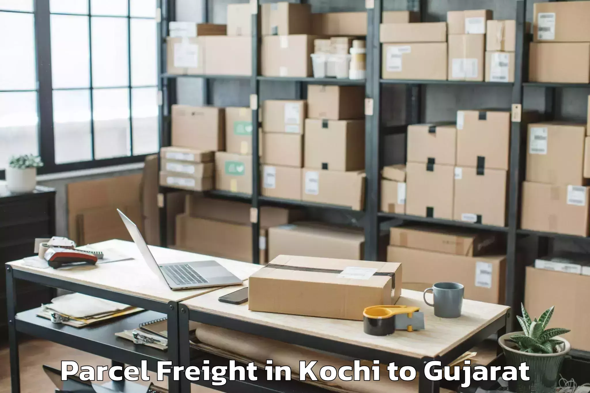 Easy Kochi to Sardar Vallabhbhai National In Parcel Freight Booking